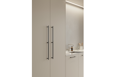 Greep VILLA LONG BA640 L690 alu + zamak zwart